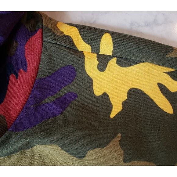 Polo Ralph Lauren Polo Pony Camo Double-Knit Hoodie Men's Size Large *Flaw* - Picture 12 of 16